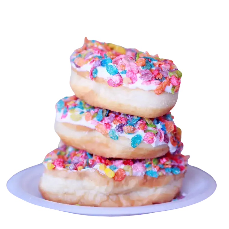 stack of delicious doughnuts